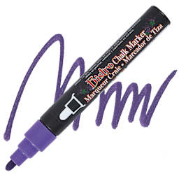 Marvy Uchida Bistro Chalk Marker - Violet, 6 mm marker and swatch