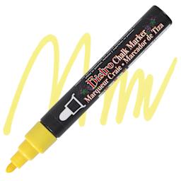 Marvy Uchida Bistro Chalk Marker - Yellow, 6 mm marker and swatch