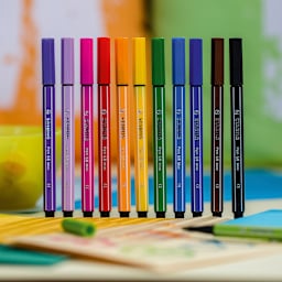 Stabilo Pen 68 Set - Set of 12, Mini Wallet, Assorted Colors