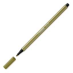 Stabilo Pen 68 - Mud Green (pen with cap removed)