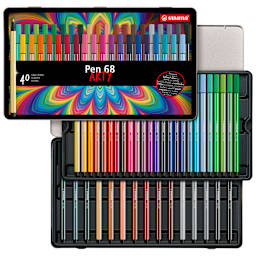 Stabilo Pen 68 Set - Set of 40, Arty Colors