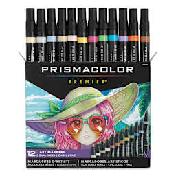 Prismacolor Premier Dual-Ended Art Marker Set - Manga, Set of 12