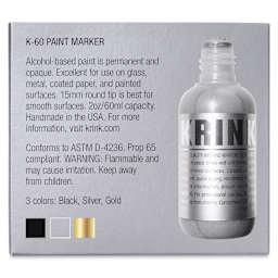 Krink K-60 Paint Markers - Set of 3, Metallics