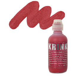 KRINK K-60 Paint Marker - Red marker and swatch