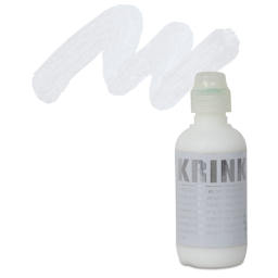 KRINK K-60 Paint Marker - White marker and swatch