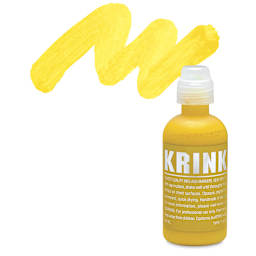 KRINK K-60 Paint Marker - Yellow marker and swatch