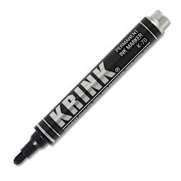 Krink K-70 Permanent Ink Markers - Black Bullet Tip marker at angle
