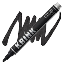 KRINK K-42 Paint Marker - Black marker and swatch