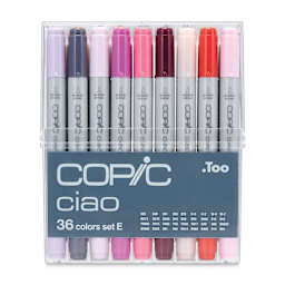 Copic Ciao Double Ended Marker Set - Set E, Set of 36