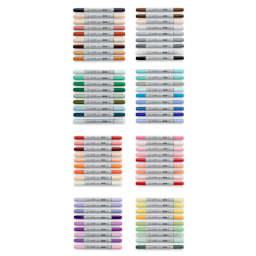 Copic Ciao Double Ended Marker Set - Set A, Set of 72 (set contents)