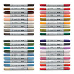 Copic Ciao Double Ended Marker Set - Set D, Set of 36 (set contents)