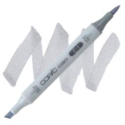 Copic Ciao Double Ended Marker - Cool Gray C-1 marker and swatch