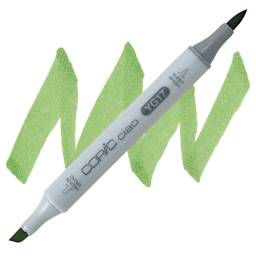 Copic Ciao Double Ended Marker - Grass Green YG17 marker and swatch