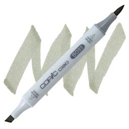 Copic Ciao Double Ended Marker - Green Gray BG93 marker and swatch