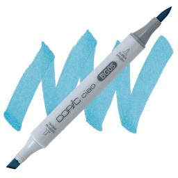 Copic Ciao Double Ended Marker - Holiday Blue BG05 marker and swatch
