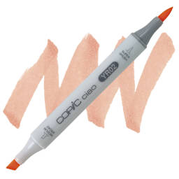 Copic Ciao Double Ended Marker - Light Orange YR02 marker and swatch