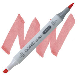 Copic Ciao Double Ended Marker - Light Rouge R14 marker and swatch