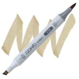 Copic Ciao Double Ended Marker - Lionet Gold Y28 marker and swatch