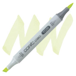 Copic Ciao Double Ended Marker - Mimosa Yellow YG00 marker and swatch