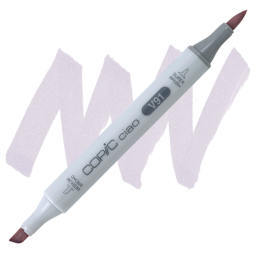 Copic Ciao Double Ended Marker - Pale Grape V91 marker and swatch
