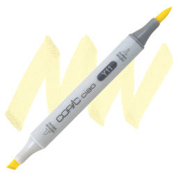Copic Ciao Double Ended Marker - Pale Yellow Y11 marker and swatch