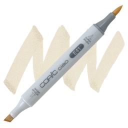 Copic Ciao Double Ended Marker - Pearl White E41 marker and swatch