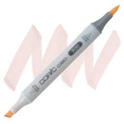 Copic Ciao Double Ended Marker - Pinkish White R00 marker and swatch