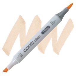 Copic Ciao Double Ended Marker - Powder Pink YR00 marker and swatch
