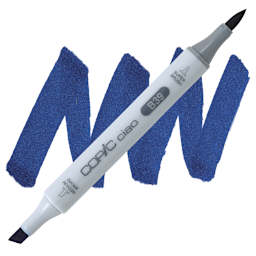 Copic Ciao Double Ended Marker - Prussian Blue B39 marker and swatch