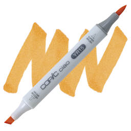 Copic Ciao Double Ended Marker - Pumpkin Yellow YR15 marker and swatch