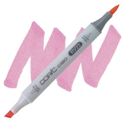 Copic Ciao Double Ended Marker - Pure Pink RV23 marker and swatch