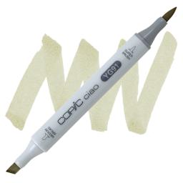 Copic Ciao Double Ended Marker - Putty YG91 marker and swatch