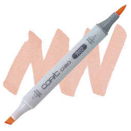 Copic Ciao Double Ended Marker - Rose Salmon R02 marker and swatch