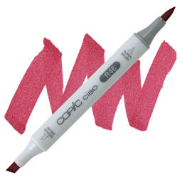 Copic Ciao Double Ended Marker - Strong Red R46 marker and swatch