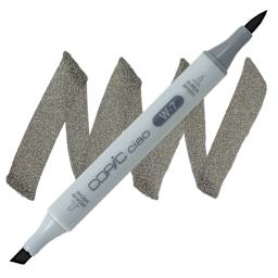 Copic Ciao Double Ended Marker - Warm Gray W-7 marker and swatch