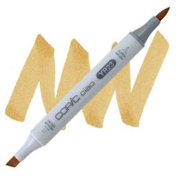 Copic Ciao Double Ended Marker - Yellow Ochre YR23 marker and swatch