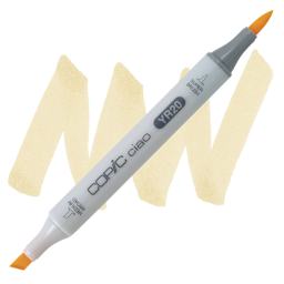 Copic Ciao Double Ended Marker - Yellowish Shade YR20 marker and swatch