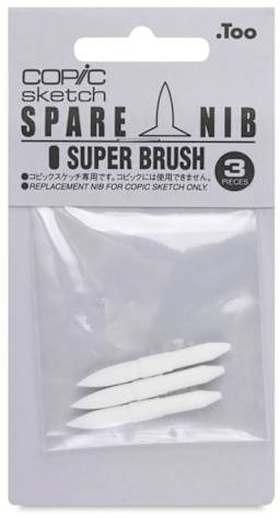 Copic Sketch and Ciao Replacement Nibs, Set of 3 - Super Brush