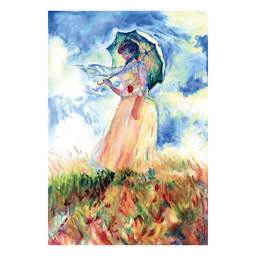 Kuretake Zig Historic Art Watercolors with Claude Monet (finished example of included illustration)