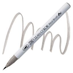 Kuretake Zig Clean Color Real Brush Pen - Warm Gray 3 pen and swatch