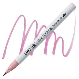 Kuretake Zig Clean Color Real Brush Pen - Blossom Pink pen and swatch