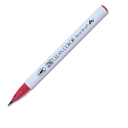Kuretake Zig Clean Color Real Brush Pen - Wine Red