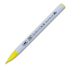 Kuretake Zig Clean Color Real Brush Pen - Lemon Yellow