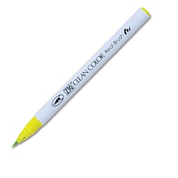 Kuretake Zig Clean Color Real Brush Pen - Yellow Green