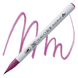 Kuretake Zig Clean Color Real Brush Pen - Light Red Grape pen and swatch