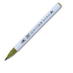 Kuretake Zig Clean Color Real Brush Pen - Olive Green