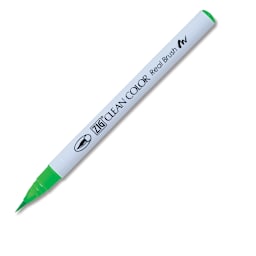 Kuretake Zig Clean Color Real Brush Pen - Fluorescent Green