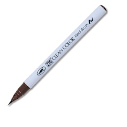 Kuretake Zig Clean Color Real Brush Pen - Dark Brown