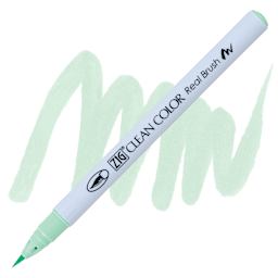 Kuretake Zig Clean Color Real Brush Pen - Green Shadow pen and swatch