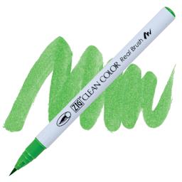 Kuretake Zig Clean Color Real Brush Pen - May Green pen and swatch